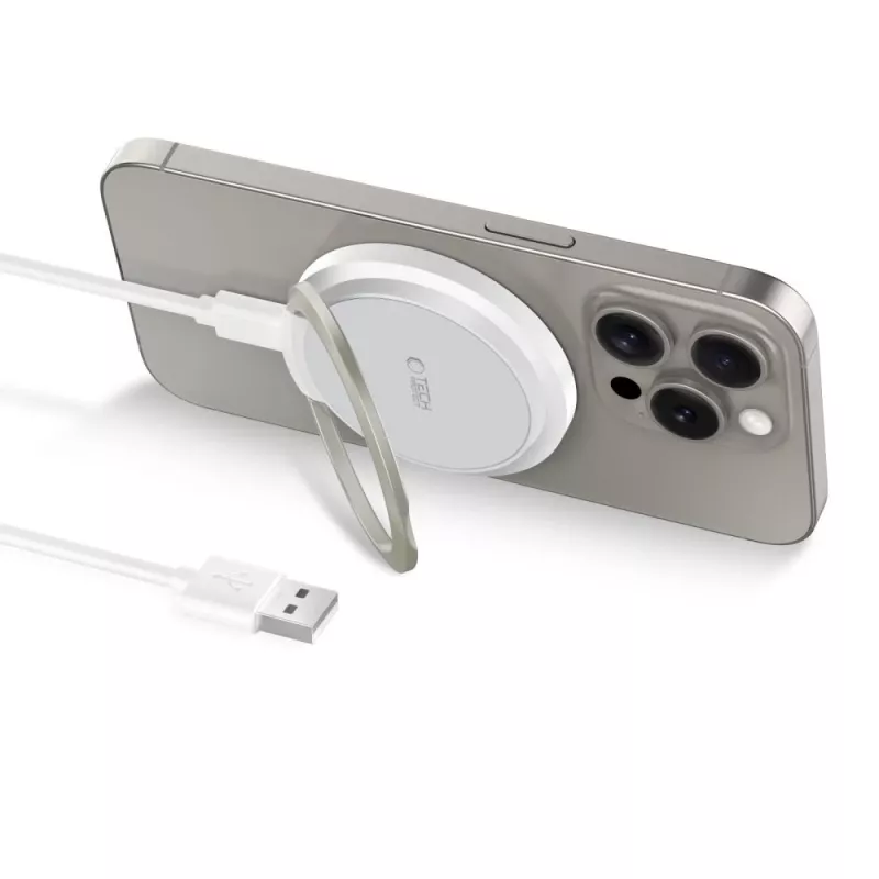 Tech-Protect QI15W-A33 MagSafe Draadloze Oplader 15W Wit