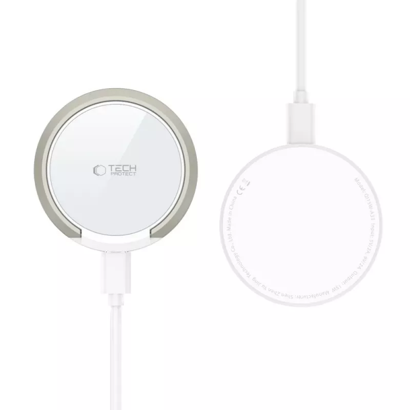 Tech-Protect QI15W-A33 MagSafe Draadloze Oplader 15W Wit