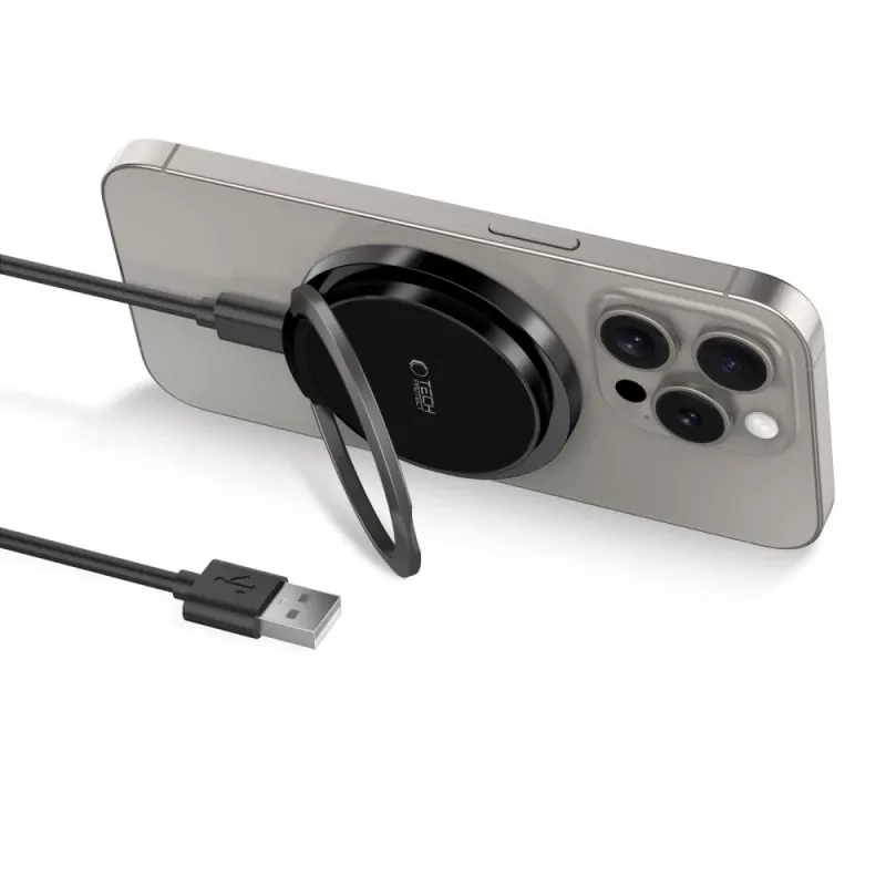 Tech-Protect QI15W-A33 MagSafe Draadloze Oplader 15W Zwart