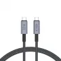 TECH-PROTECT ULTRABOOST MAX USB 4.0 8K 40Gbps Type-C kabel PD240W 100cm grijs