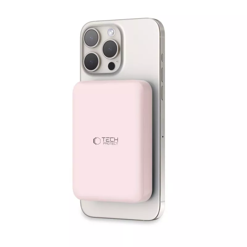 TECH-PROTECT PB11 LIFEMAG MagSafe powerbank 10000mAh roze
