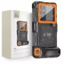 TECH-PROTECT IPX8 universele waterdichte duikhoes zwart/oranje