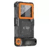 TECH-PROTECT IPX8 universele waterdichte duikhoes zwart/oranje