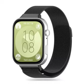 TECH-PROTECT Milanese Loop band voor Huawei Watch Fit 3 - zwart