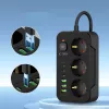 TECH-PROTECT PC3X6 stekkerdoos 3 USB & 3 Type-C & 3 stopcontact 200cm zwart