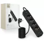 TECH-PROTECT PCL4X3 stekkerdoos lang 2 USB & 1 Type-C & 4 stopcontact 200cm zwart