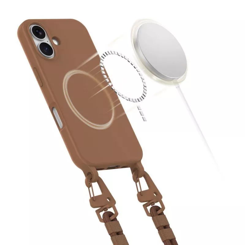 Tech-Protect Magnecklace MagSafe iPhone 16 chocoladebruin