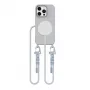 Tech-Protect Magnecklace MagSafe telefoonkoord voor iPhone 16 Pro Max grijs