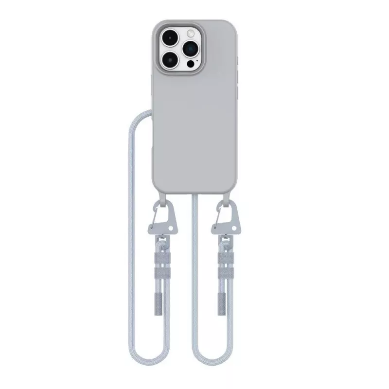 Tech-Protect Magnecklace MagSafe telefoonkoord voor iPhone 16 Pro Max grijs