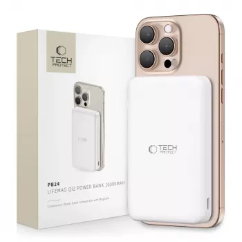 TECH-PROTECT PB24 LIFEMAG QI2 MAGSAFE POWERBANK 10000MAH WIT