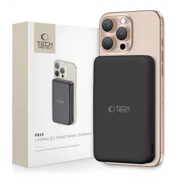 TECH-PROTECT PB24 LIFEMAG QI2 MAGSAFE POWERBANK 10000MAH ZWART