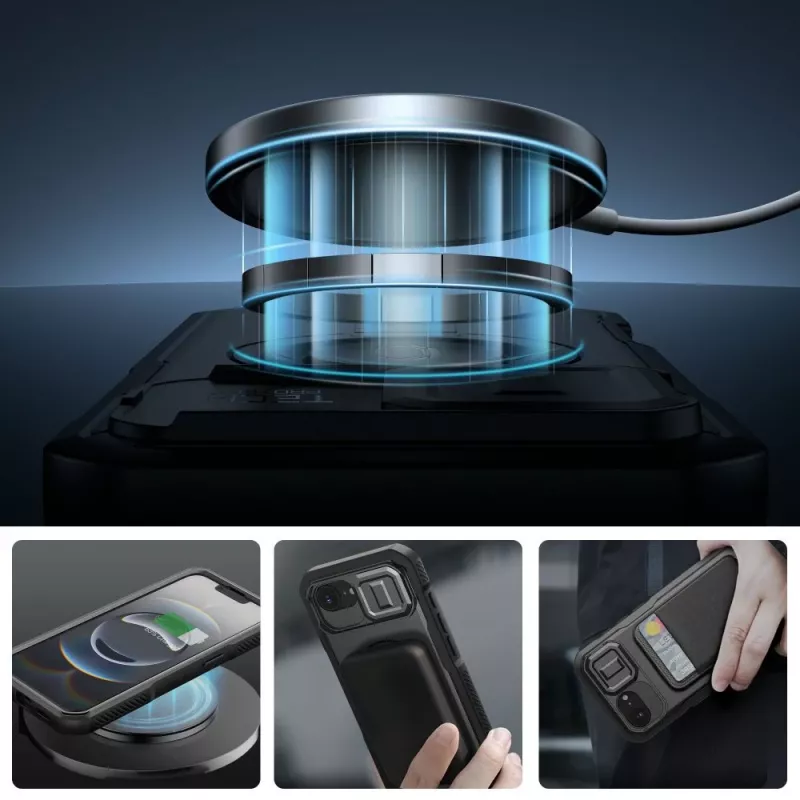 Tech-Protect Kevlar MagSafe Case voor Apple iPhone 17e / 16e - zwart
