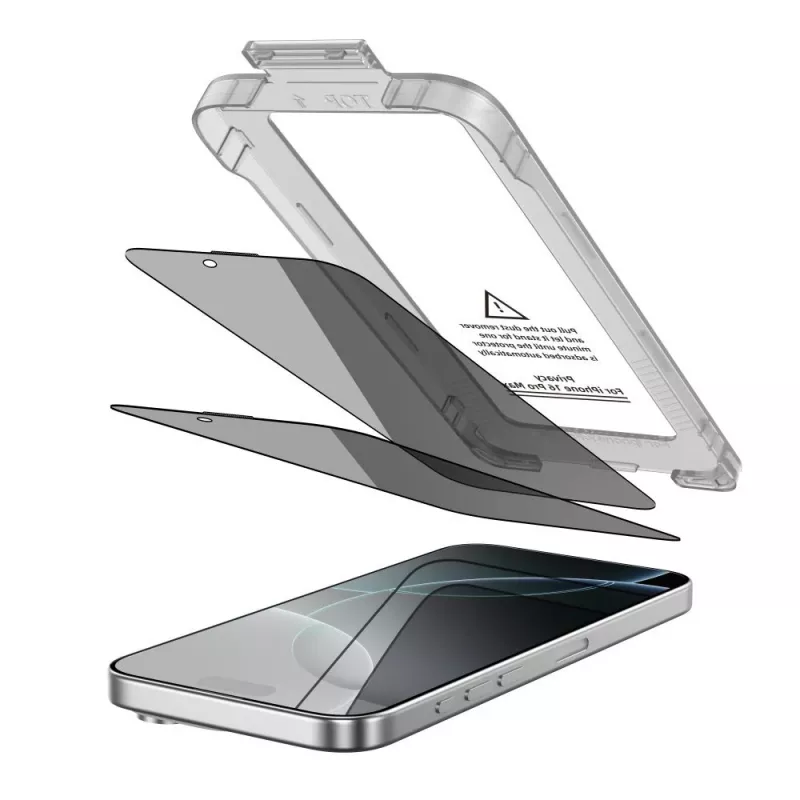 TECH-PROTECT Quick Set SPY+ privacy beeldschermbeschermer 2-pack voor iPhone 16 Pro Max