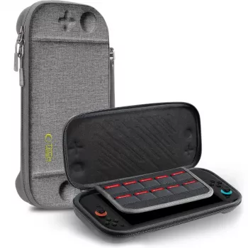 TECH-PROTECT Slim Pouch voor Nintendo Switch 2, donkergrijs