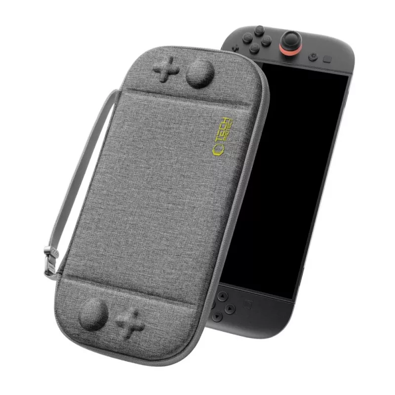 TECH-PROTECT Slim Pouch voor Nintendo Switch 2, donkergrijs