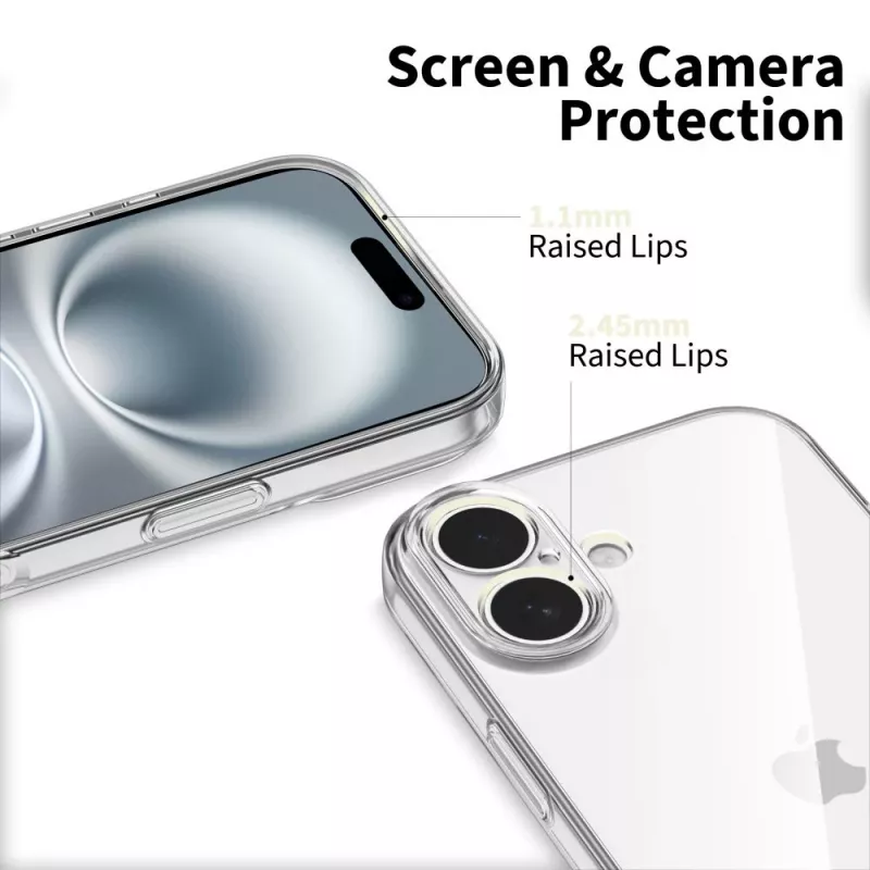 Tech-Protect Flexair iPhone 17 transparante achterkanthoes