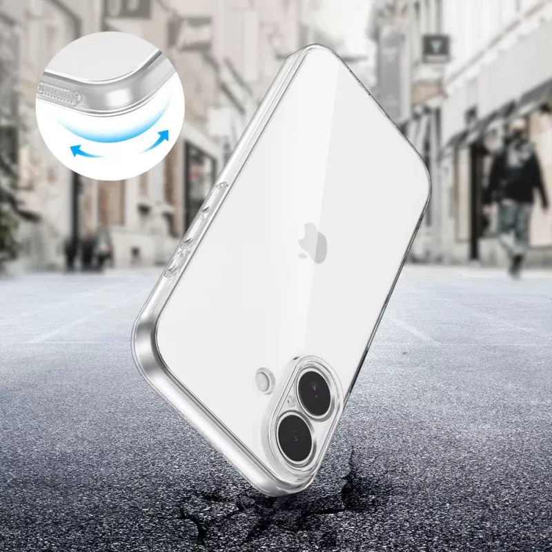 Tech-Protect Flexair iPhone 17 transparante achterkanthoes