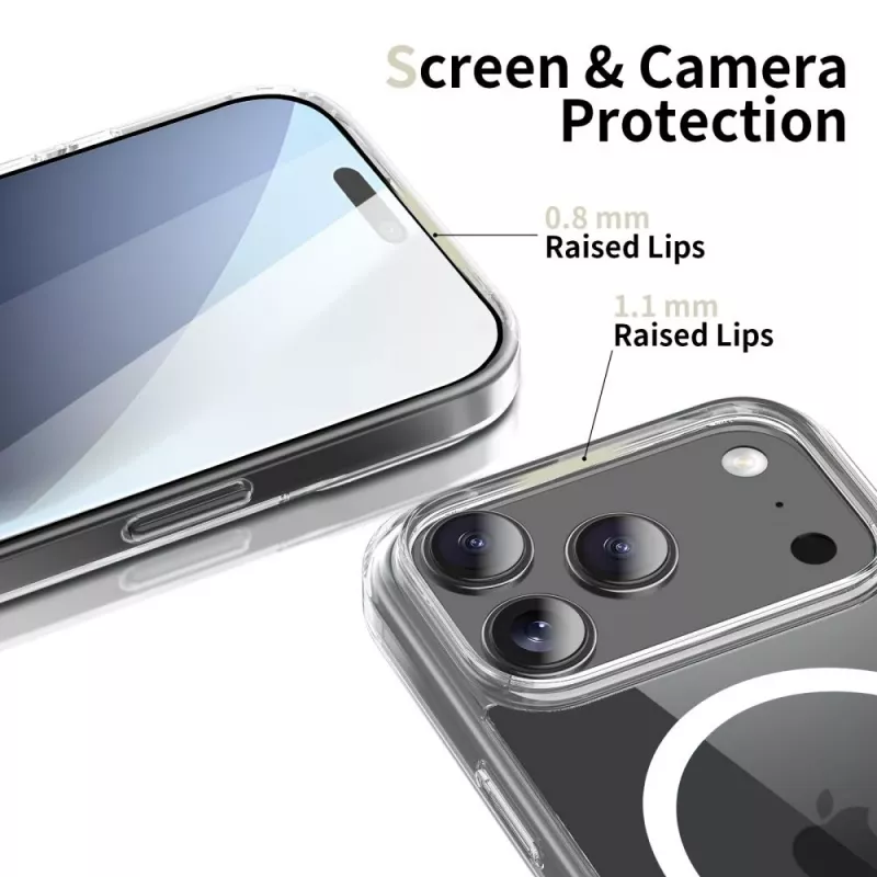Tech-Protect Flexair Hybrid MagSafe iPhone 17 Pro Max transparant