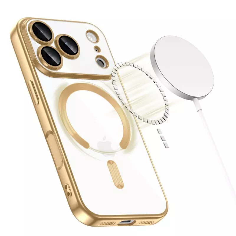 Tech-Protect MagFlex MagSafe hoes voor Apple iPhone 17 Pro, Shiny Gold