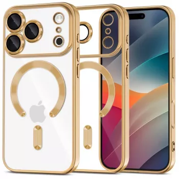 Tech-Protect MagFlex MagSafe hoes voor Apple iPhone 17 Pro Max, Shiny Gold
