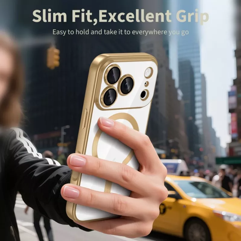 Tech-Protect MagFlex MagSafe hoes voor Apple iPhone 17 Pro Max, Shiny Gold
