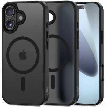 Tech-Protect Magmat MagSafe iPhone 17 Matte Black achterkant hoes
