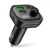 TECH-PROTECT CC07 3-poorts autolader PD 54W + FM-transmitter Bluetooth zwart