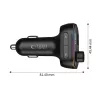 TECH-PROTECT CC07 3-poorts autolader PD 54W + FM-transmitter Bluetooth zwart