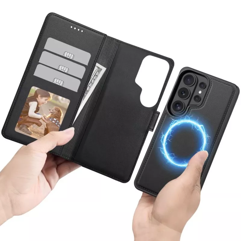 TECH-PROTECT Wallet MagSafe hoes voor Samsung Galaxy S26 Ultra, matzwart