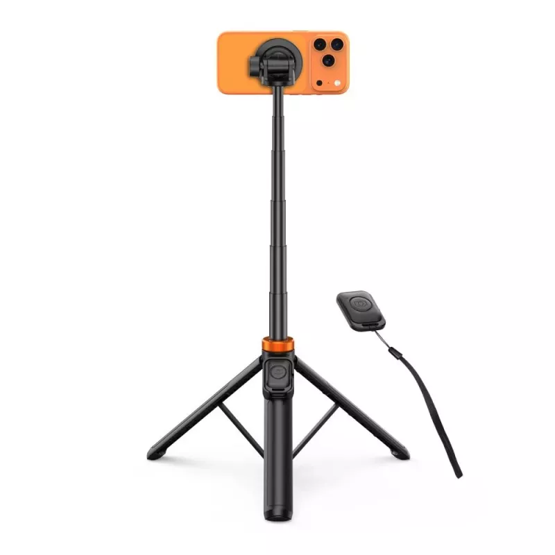 TECH-PROTECT L03S MagSafe Bluetooth selfiestick statief zwart