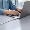 TECH-PROTECT MMC01 UltraBoost magnetische MacBook-kabel USB-C naar MagSafe 3 140W 200cm wit