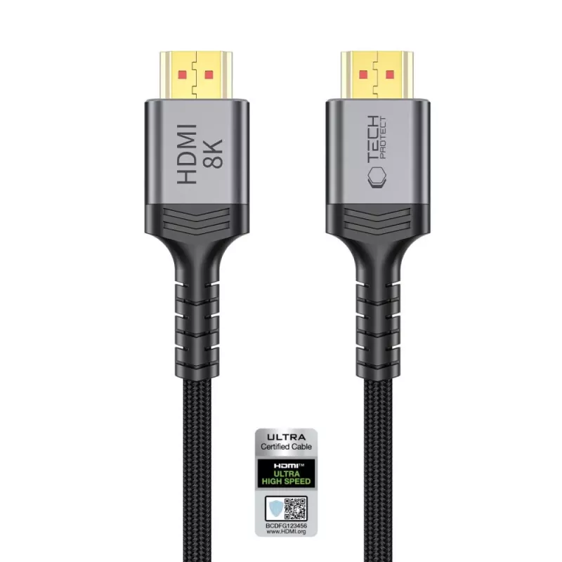 TECH-PROTECT ULTRABOOST HDMI 2.1 kabel 4K 120Hz / 8K 60Hz 3m zwart
