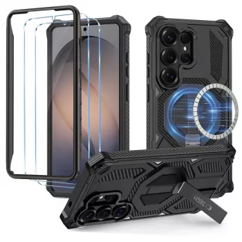 TECH-PROTECT MagBlast MagSafe + Glass 2-pack voor Samsung Galaxy S26 Ultra zwart