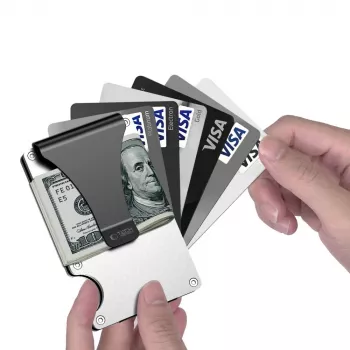 TECH-PROTECT THORN RFID kaartportemonnee staal zilver