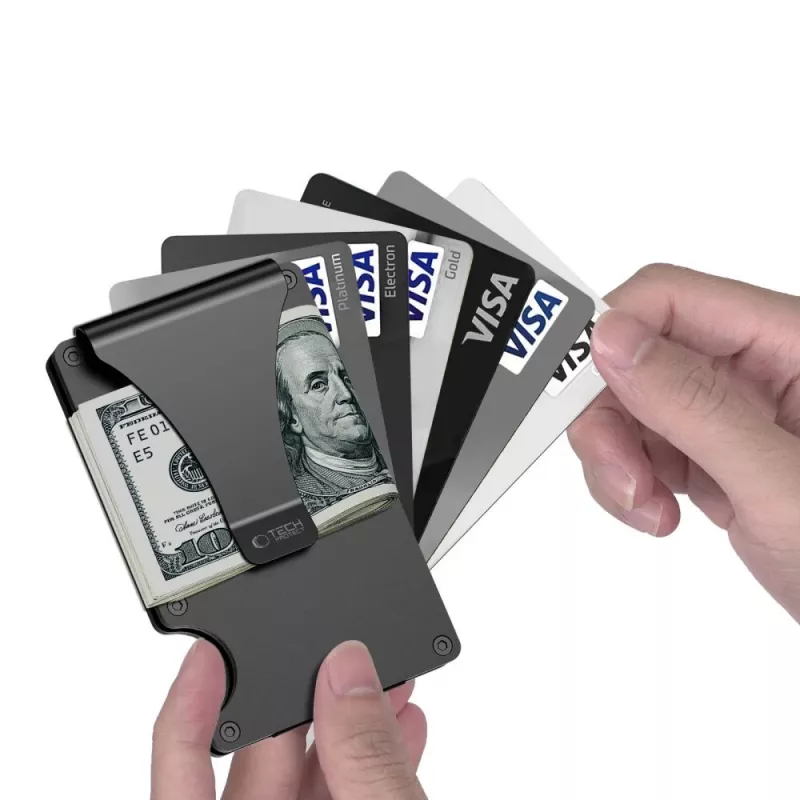 TECH-PROTECT THORN RFID kaartportemonnee zwart