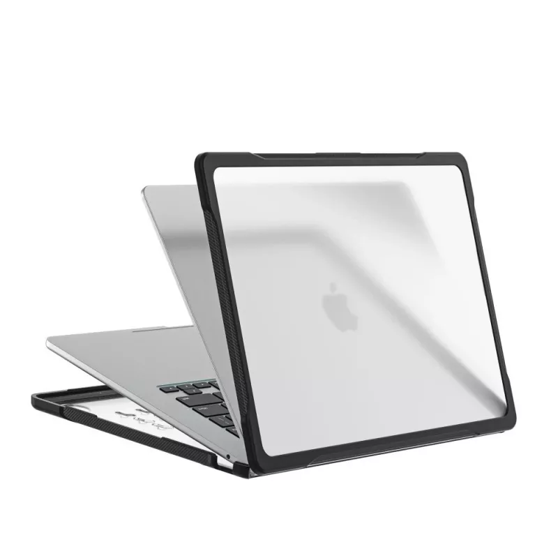 Tech-Protect Velar MacBook Air 13 M2-M5 2023-2026 zwart/mat transparant