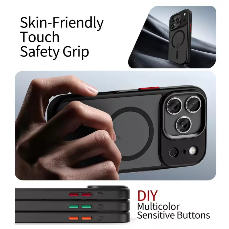 TECH-PROTECT MAGMAT XT 4-SET MAGSAFE IPHONE 17 PRO MAT ZWART