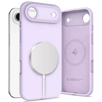 Tech-Protect silicone MagSafe hoes voor Apple iPhone 17 Air - mauve