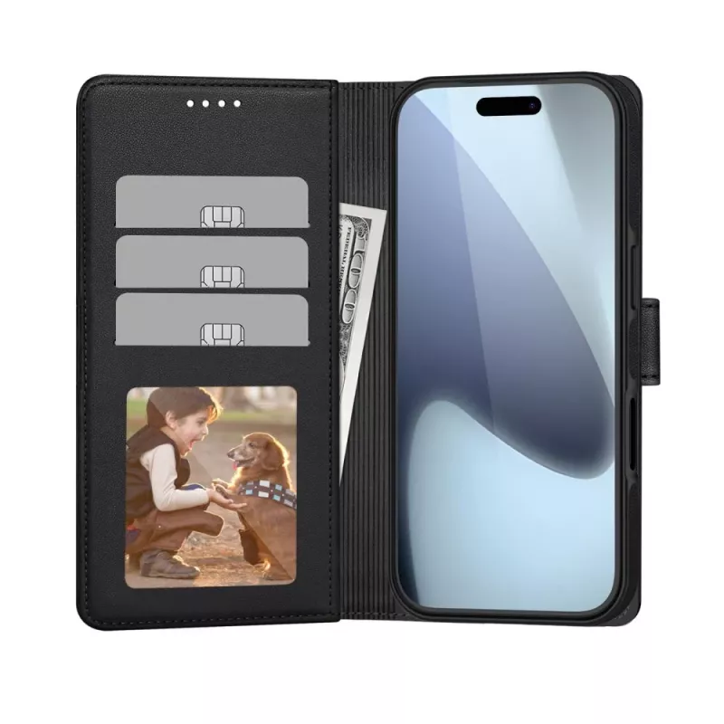 Tech-Protect Wallet MagSafe voor iPhone 17 Air mat zwart