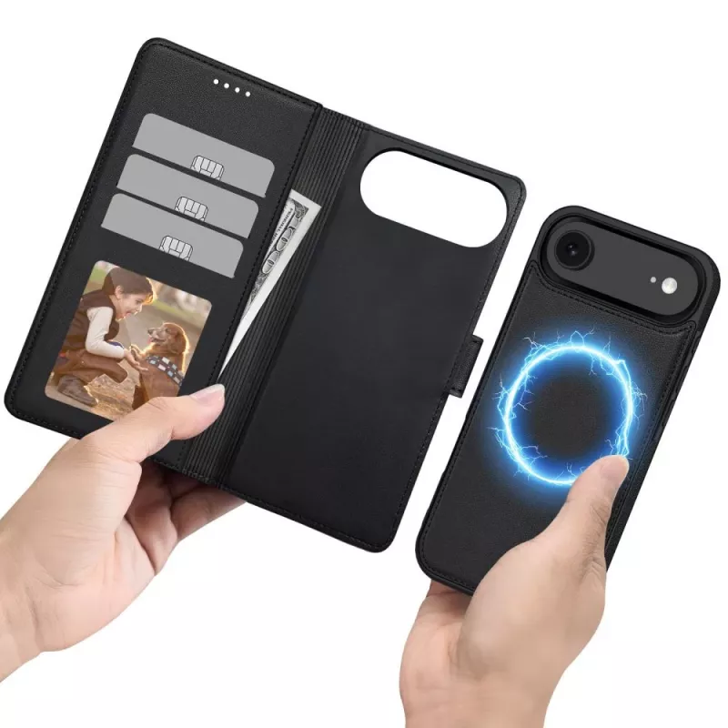 Tech-Protect Wallet MagSafe voor iPhone 17 Air mat zwart