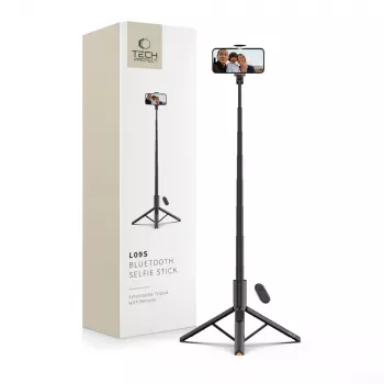Tech-Protect L09S selfiestick & statief zwart