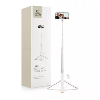Tech-Protect L09S selfiestick & statief wit