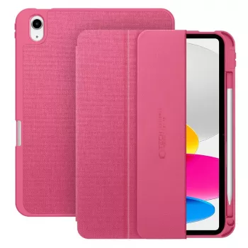 Tech-Protect SC Pen Canvas Folio Case voor iPad 10,9 inch (10e gen. 2022) / iPad Air 4/5 / iPad Pro 11 inch (1e-4e gen.) - Magenta Bloom