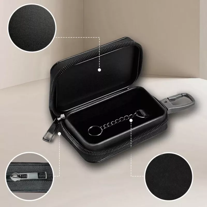 TECH-PROTECT KLR300 Faraday pouch keyless RFID signaalblokkerende hoes zwart/zwart