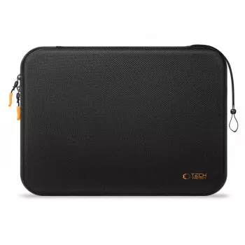 TECH-PROTECT HardPouch Laptop Sleeve 15-16 inch zwart/oranje
