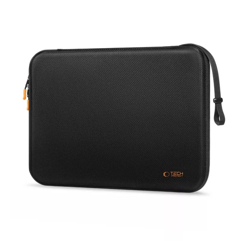 TECH-PROTECT HardPouch Laptop Sleeve 15-16 inch zwart/oranje