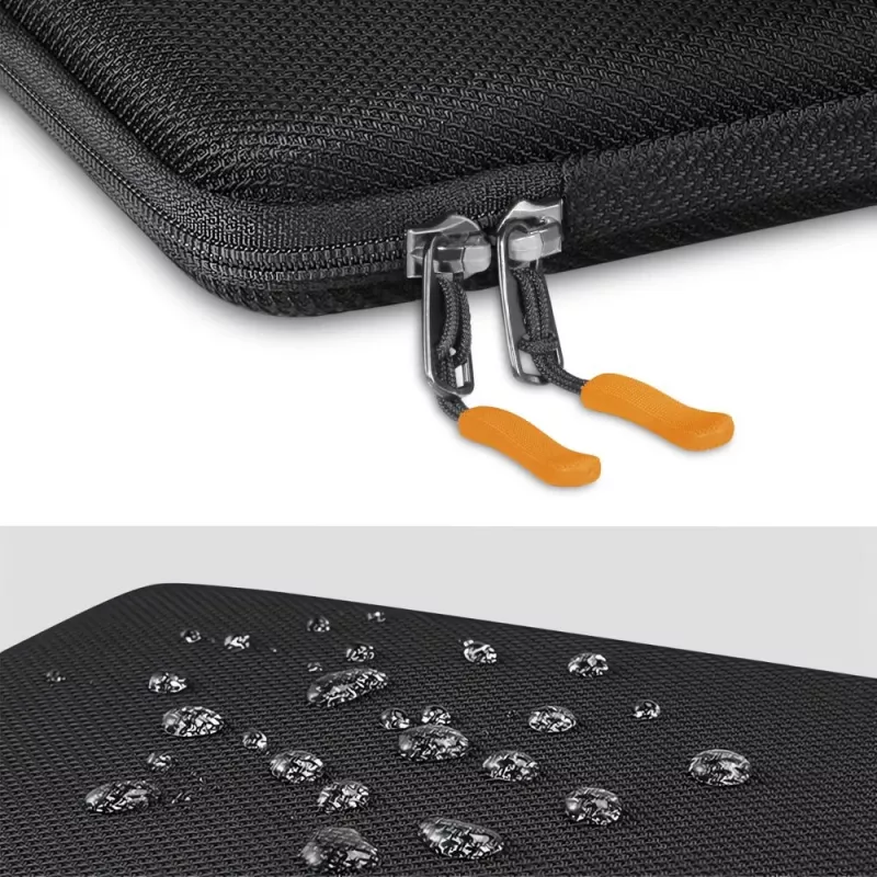 TECH-PROTECT Hard Pouch Laptop 13-14 inch zwart/oranje