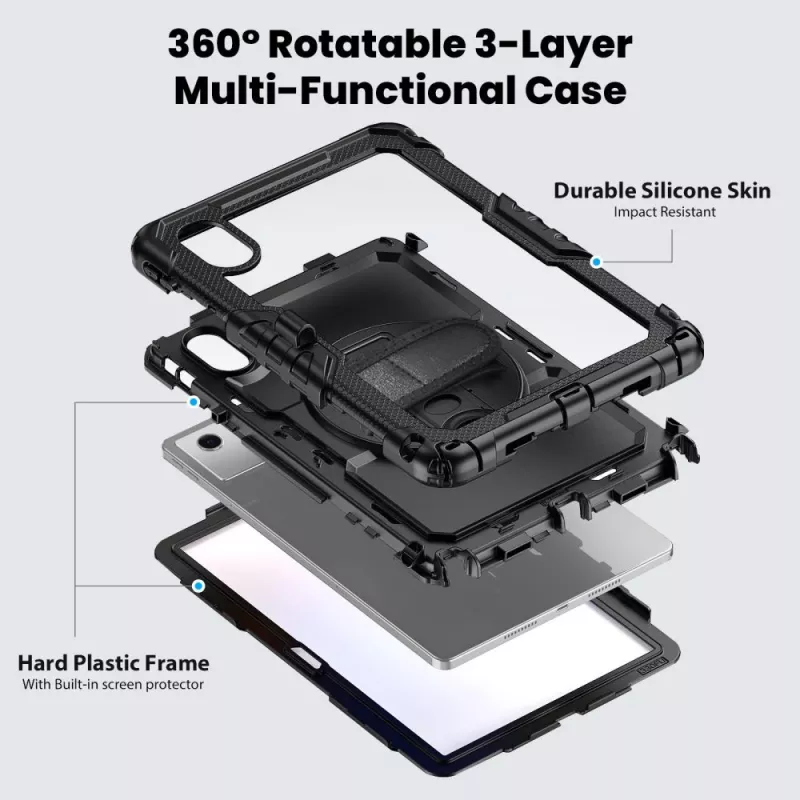 Tech-Protect Solid Case voor Lenovo Idea Tab 11.0 TB-336 Zwart