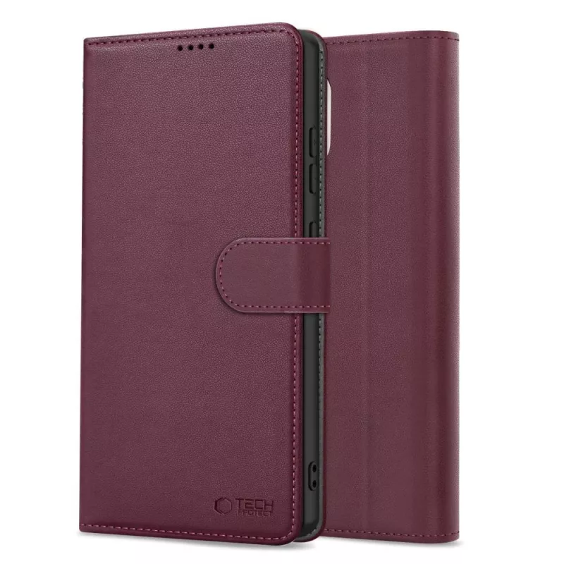 Tech-Protect Wallet Case voor Samsung Galaxy A17 4G / 5G, Moerbei
