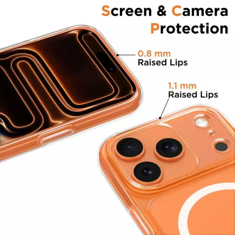 TECH-PROTECT MagPeak MagSafe Transparante Case voor Apple iPhone 17 Pro